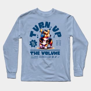 Vintage Vibe Turn up the Volume Music Gift Long Sleeve T-Shirt